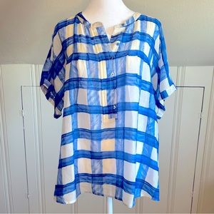 Maeve Silk Gingham Blouse